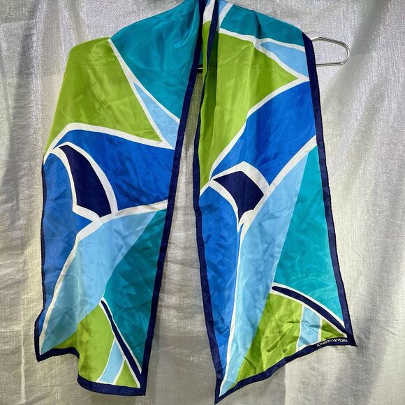 Vintage Silk JONES OF NEW YORK  Scarf - Head or Neck BEAUTIFUL! - Picture 2 of 10